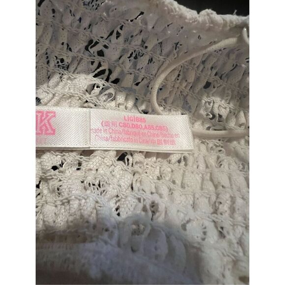 Pink by Victoria's Secret white lace bralette - Picture 4 of 7